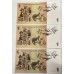 AUSTRALIA 1966 . ONE 1 DOLLAR BANKNOTES . COOMBS/WILSON . CONSEC TRIO . FIRST PREFIX AAA